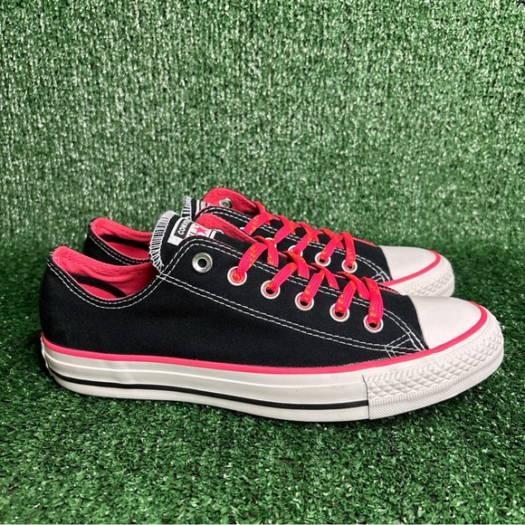 NEW - Converse All Star Chuck Taylor Ox Low Sneakers Black Classic Womens 9 - Picture 1 of 10